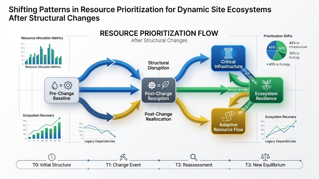 Shifting Patterns in Resource Prioritization for Dynamic Site Ecosystems After Structural Changes